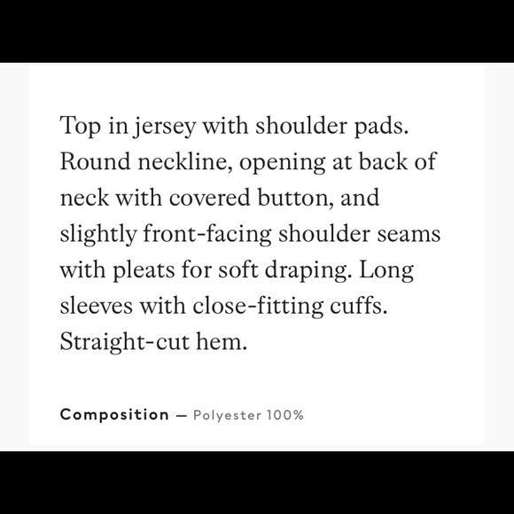 NWOT shoulder-pad top - Picture 3 of 4